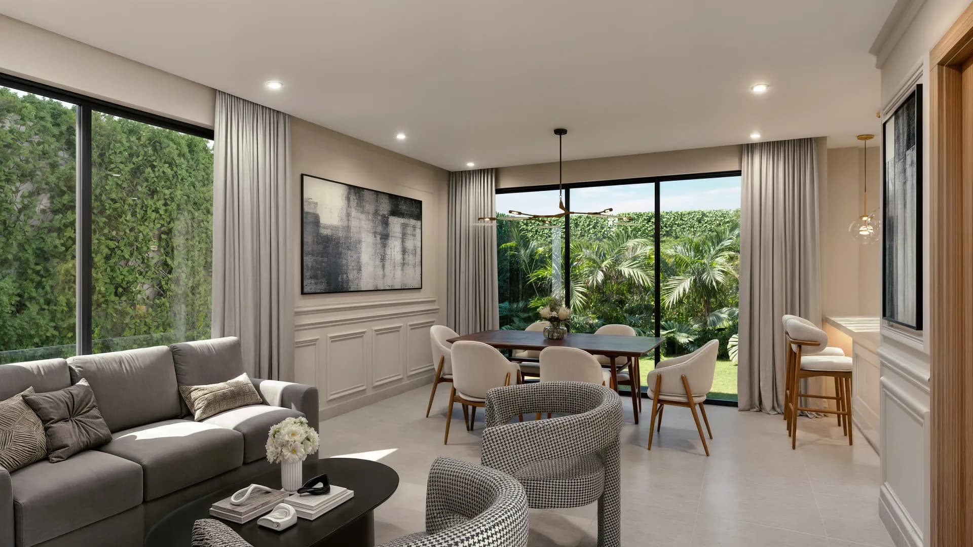 Sala de la villa Modelo 3