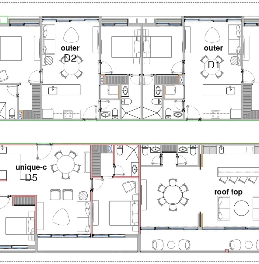 Plano de disponibilidad del piso 9 en Bosko, Vía a la Costa, sección 2 de 4